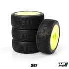 Tzo Tires 501 Pre-glued Set 4pcs 1 8th Scale Rc Tires