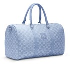 Nike Jordan Denim Blue white Lm9060-571 Monogram Gym Travel Duffel Bag  40l 