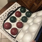 Vintage Sportcraft Bocce Ball Set In Soft Sided  Zipper Carrying Case Yard Game