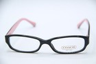 New Coach Hc6001  emily  5053  black  Pink Authentic Eyeglasses W case 50-15