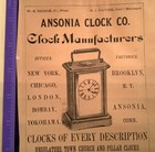 Directory New York City Ad Ansonia Clock Co Bras   Copper Nyc Directory