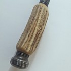 Antique Stag Horn Handle Knife Sharpener 12  - Sterling Silver -made In England
