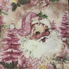 Three Paper Luncheon Decoupage Craft Napkins Christmas Santa Vintage  retro 6 5