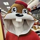 Buc-ee s Beaver Mascot Buc Union Body Suit Costume Pajamas Youth M   L Nwt