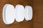 Corning Ware French White Oval Individual Casserole 15oz - F-15-b - Set Of 3