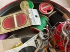 Mixed Lot Of Vintage  Items Vintage Sewing Notions In Can