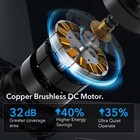 52  Ceiling Fan  Brushed Nickel  Led 3cct  6 Speed Dc Motor With Lights   Remote