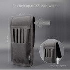 Belt Pen Holder Fabric Black 4 Pen Slots Belt Clip Durable Storage