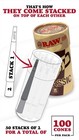 Raw Cones Classic King Size - 100 Pack - Slow 100 Count  pack Of 1   Brown