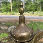 Vintage Arabic Dallah Coffee Pot Islamic Middle East Kuwait 11    Tall Etched