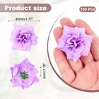 100pcs 1 77 Inch Artificial Roses Head Faux Flowers Wedding Diy Light Purple