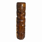 Vintage Carved Maori Tiki Hand Carved  12 5in Very Long Tongue  Turtle