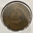 1864 - 1872 Two Cent Piece Us 2c Copper Coin - No Date  u573 