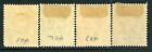 Ceylon Mr1-4 Sg330-35 Mh 1918 Kgv War Tax Set Of 4 Cv 13