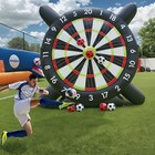 10x10ft Inflatable Large Outdoor Soccer Darts Board W 8 Soccer Balls   Blower Us