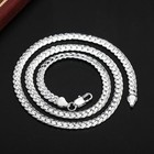 925 Sterling Solid Silver Chain Necklace Jewelry For Women Men Fashion Gift
