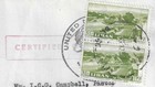 Un Emergency Force In Gaza  Palestine  Lebanon Stamps On Wrapper Or Cover To Usa
