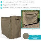 5 Ft Weather-resistant Polyester Firewood Log Rack Cover - Khaki By Sunnydaze