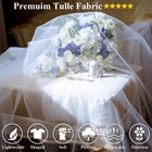 54  By 20 Yards Tulle Fabric Rolls White Tulle Ribbon Tutu Spool Bolt For Diy   