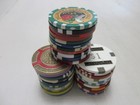 33 Casino Gaming Poker Chip Lot Las Vegas  1 New   Used Chipco Paulson Clay Room