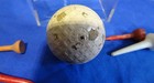Antique Vintage Club Golf Ball  4 Vintage Golf Tees In Dispaly Box Patent Pend