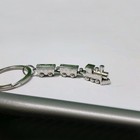 1   Silver Metal Mini 3d Train Pendant Car Keychain Key Ring Key Chain Gift
