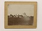 Antique Native American Indian Cabinet Card Photograph Of Tepees  1880 s