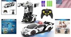 Transform Toys Car Robot Rc 1 18 Scale Remote Control Police Car With Light