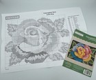 Vtg Herrschners Sundance Latch Hook Rug Kit 132057 Colorsplash Rose Caron Hook