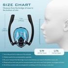 Snorkel Mask full Face Diving Mask double Tube Breath Separation anti Fog Ant   