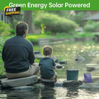 Solar Pond Aerator With Battery Backup  Portable Design Solar Air Pump