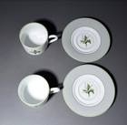 Set Of 2 Christian Dior Milly-la-foret Coffee Tea Cup Saucer Plate