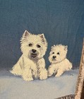 Vintage Woven Tapestry Throw Blanket West Highland Terrier 47x60 Nwt
