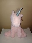 Animal Adventure Unicorn Pink Pastel Glitter Heart Stuffed Plush New 21 