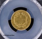1855  3 Indian Princess Head Three-dollar Gold Piece Pcgs Au50