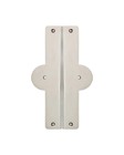 Matilda Goad Arch Backplates  Pair  Polished Nickel