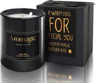 1  New 100  Soy Wax Lavender Scented Candle  Black  Stress Relief For Home Decor