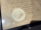 Antique 1918 Supreme Court Of The United States Of America Certificate Framed