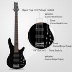 Glarry 44  Gib Electric Bass Guitar Right Handed 4-6 String For Beginner Student