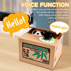 Piggy Bank Panda Stealing Money Coin Box  Electronic Cute Money Saving Coins Can