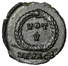 Jovian Nummus  left Portrait   Votive  Heraclea Extremely Fine