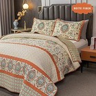 Twin Size Comforter Quilt Sets -2 Pieces Red Quilts 100  Cotton
