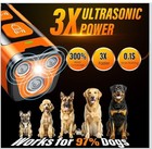 Dog Bark Deterrent Device  3x Ultrasonic Anti Barking  6 Training Modes