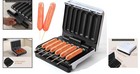 Deluxe Hot Dog Cooker   Grill - Non-stick Plate  Cooks 6 Hot Dogs Effortlessly