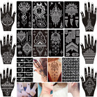 16 Sheets Temporary Henna Tattoo Kit  87 Pcs Reusable Tattoo Stencils Sets India