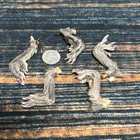 5 Real Tanned Muskrat Back Feet Cured Taxidermy Mount Repair Arts Craft Witch