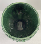 Green Footed Planter Grapes Pedestal Pot Vase Vintage 6 5  Usa Art Pottery Mcm