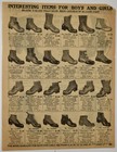 1913 Sears Roebuck Catalog Ad Womens Shoes Boots Children Antique Vintage