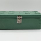 Vintage Climax Green  Metal Savings Budget Bank Rare No Keys Or Labels