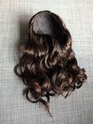 Barbie Peaches   Cream Wig B Dark Brown Hair Highlights American Girl Doll Ooak